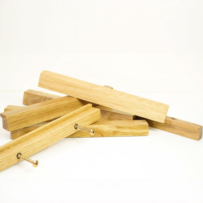 Solid Oak Wooden Handle, Oak cabinet pulls, handmade oak wardrobe handle