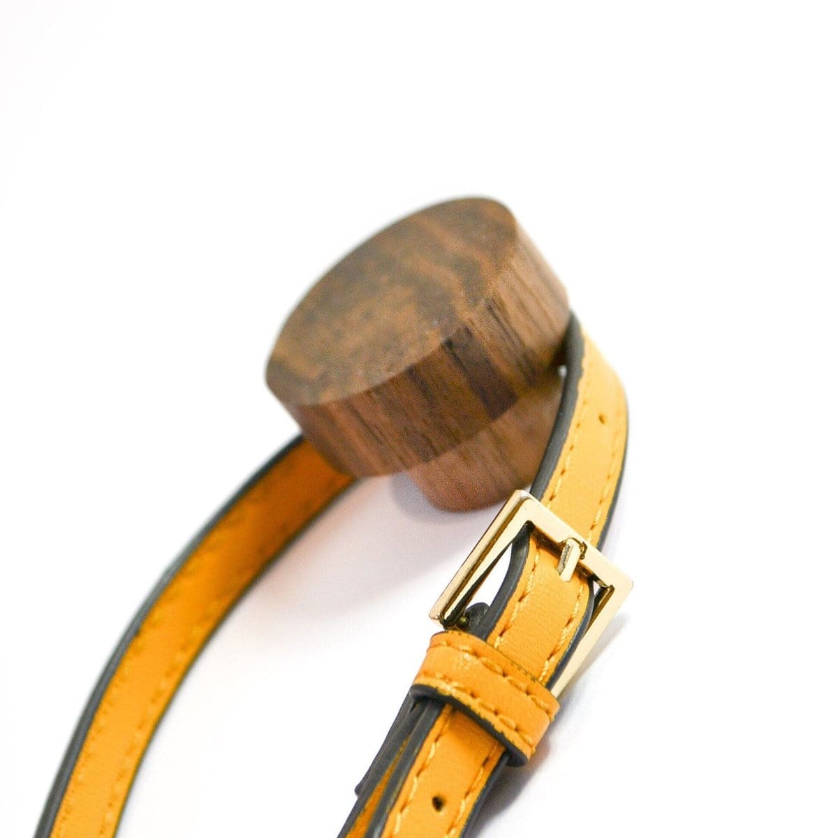 Walnut Wood Round Wall Hook, Minimalist coat hook