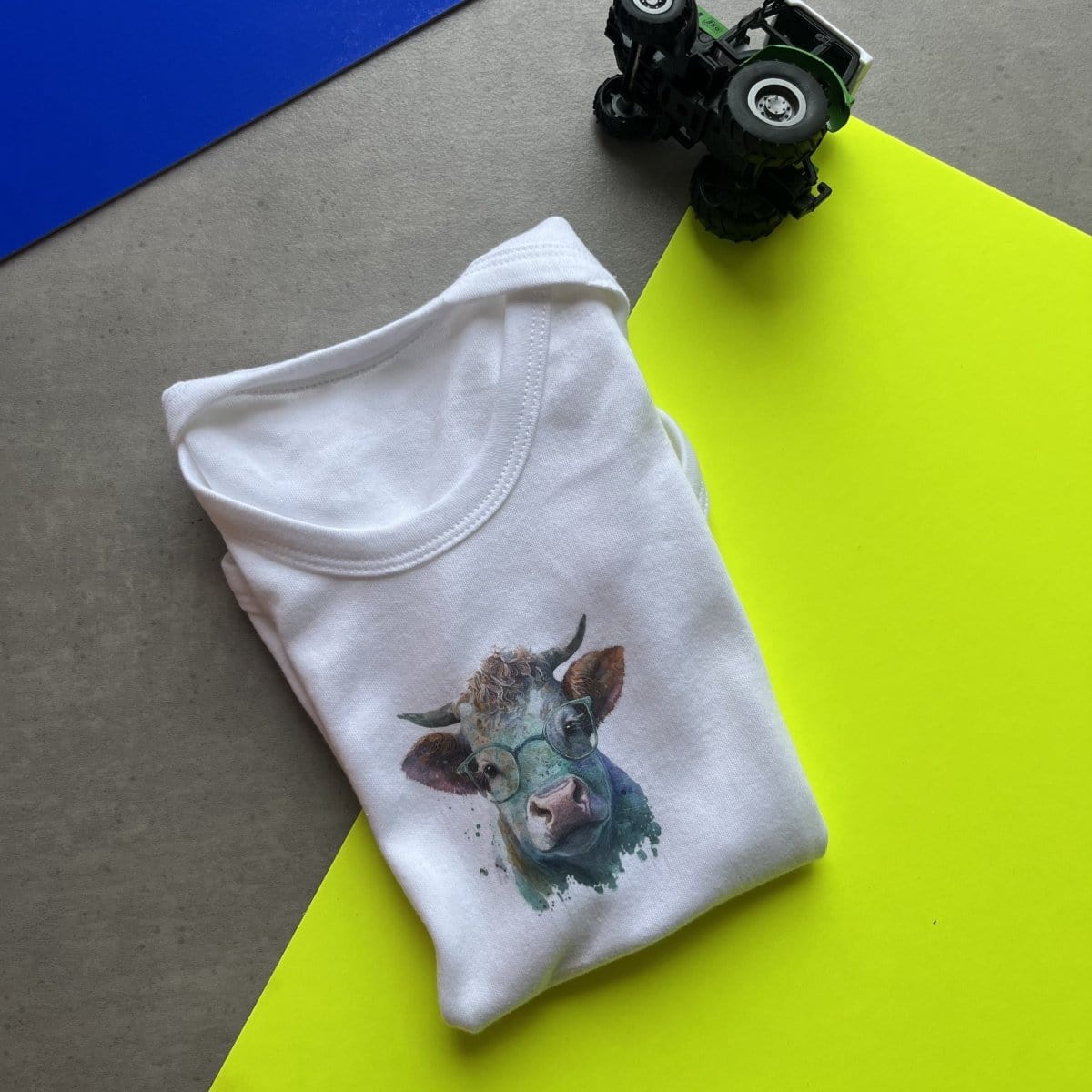 Baby Highland Cow Shirt, Highland cow baby grow bodysuit