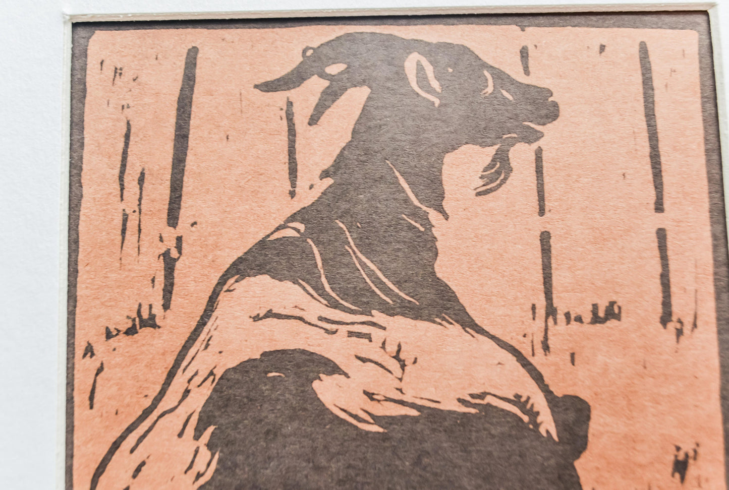 Goat illustration print - Square Framed Vintage Childrens Farmyard Animal Book or Kitchen Wall Art Print, gift print