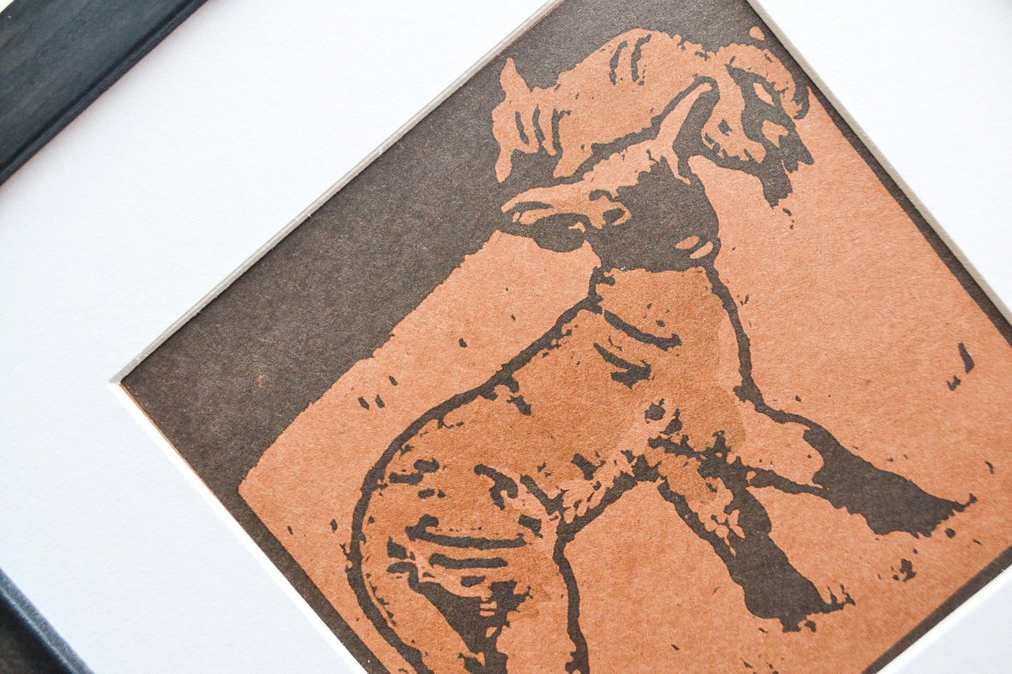 Sheep print - Square art Framed Vintage animal print