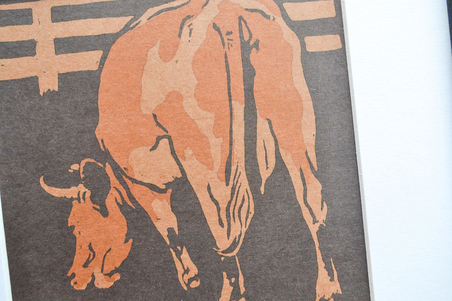 Cow print - Square Art Framed farm Nursery animal print