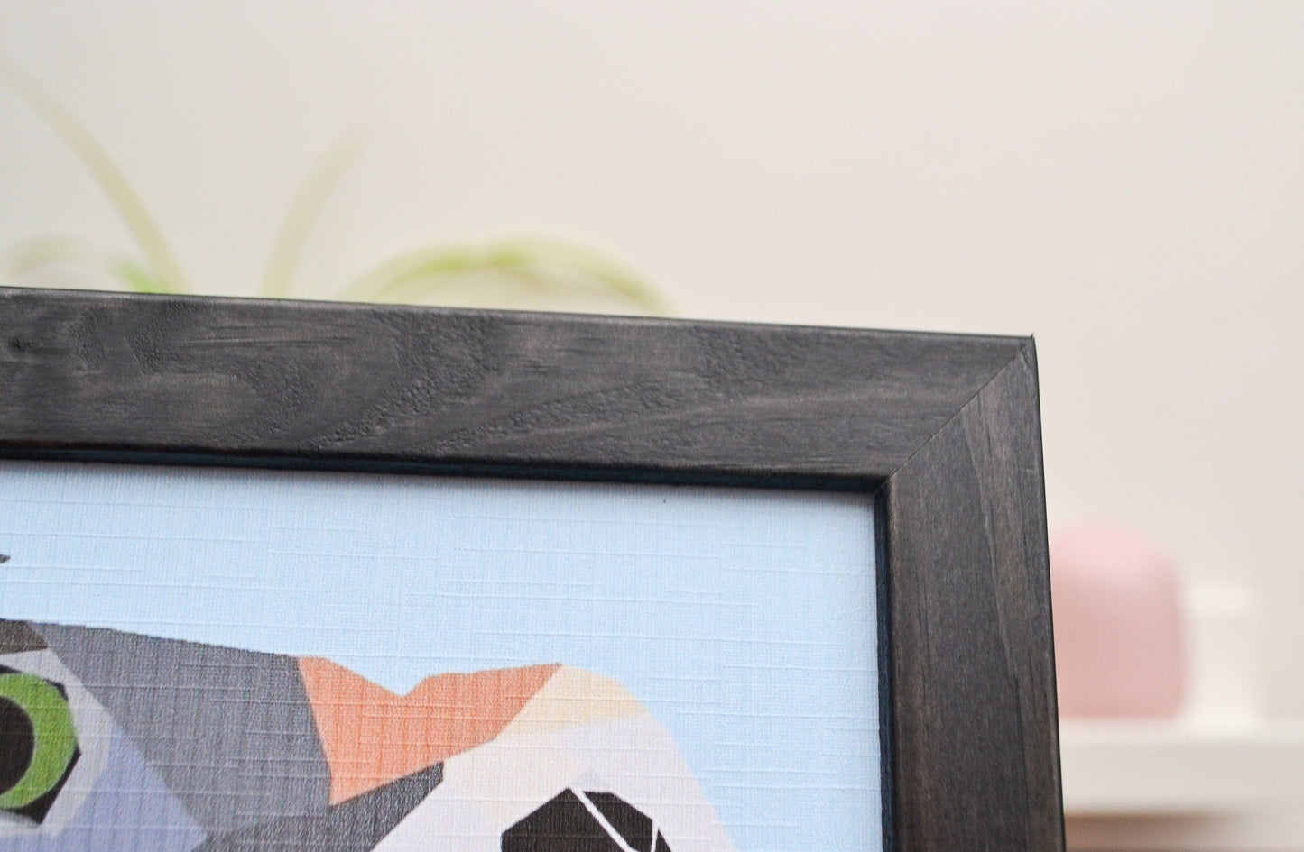 Geometric Jack Russell Terrier Print - Square Framed Modern Dog Wall Art Print, Puppy gift print