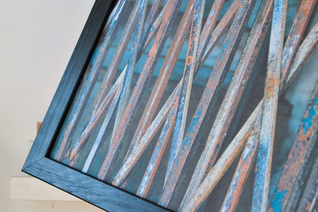 Abstract photography rusty metal print, industrial art photography print