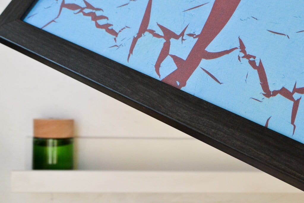 Abstract photography paint framed print, industrial abstract print