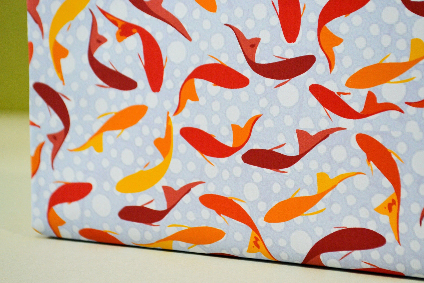 Japanese Koi Wrapping Paper gift wrap Set, Japanese fish wrapping paper