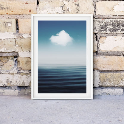 Framed Set of 3 Relaxing Ocean Tranquil Sea Smooth Ocean Prints of water Photography Prints