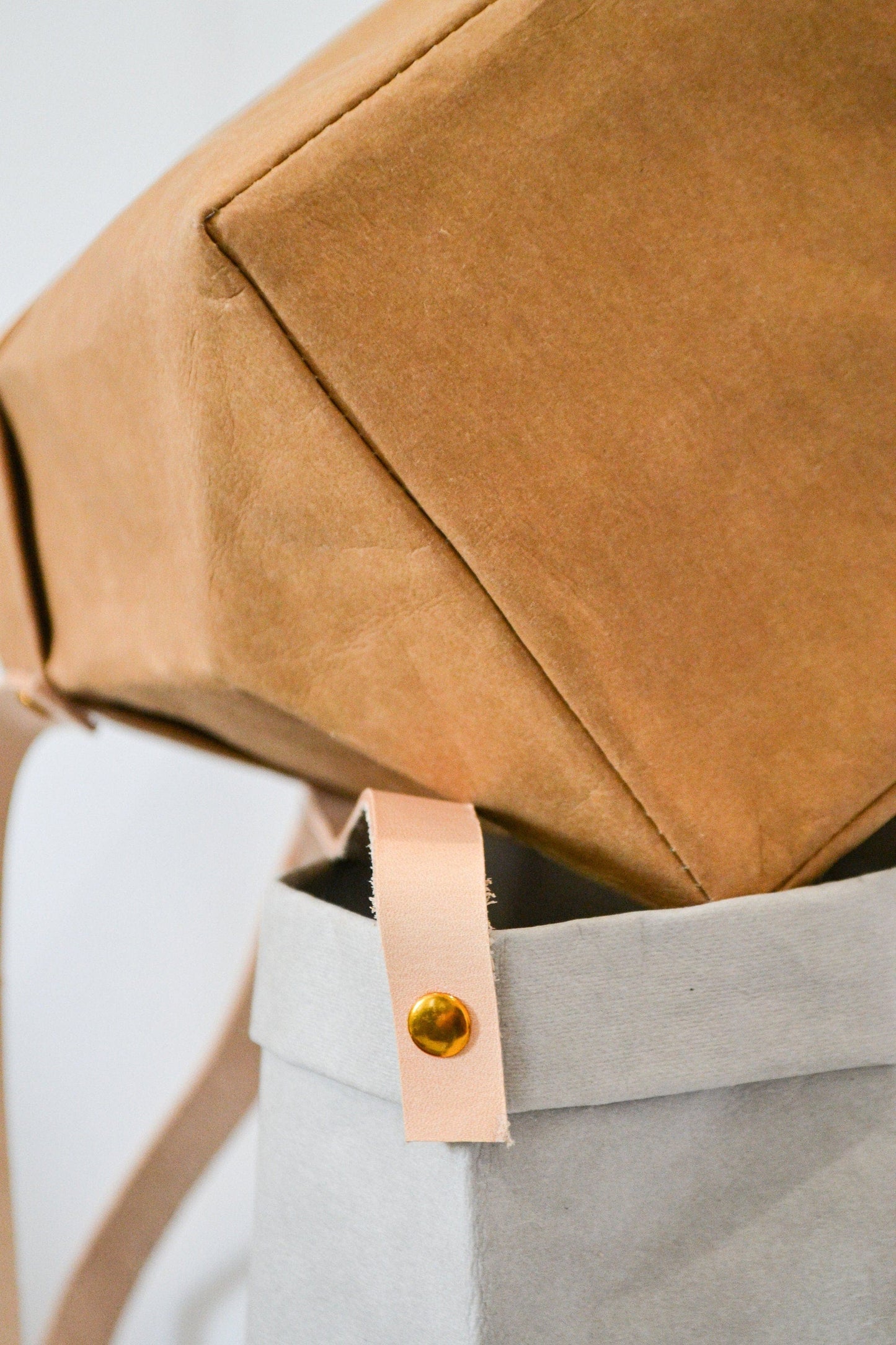 Hand painted Hanging paper planter, hanging storage pod