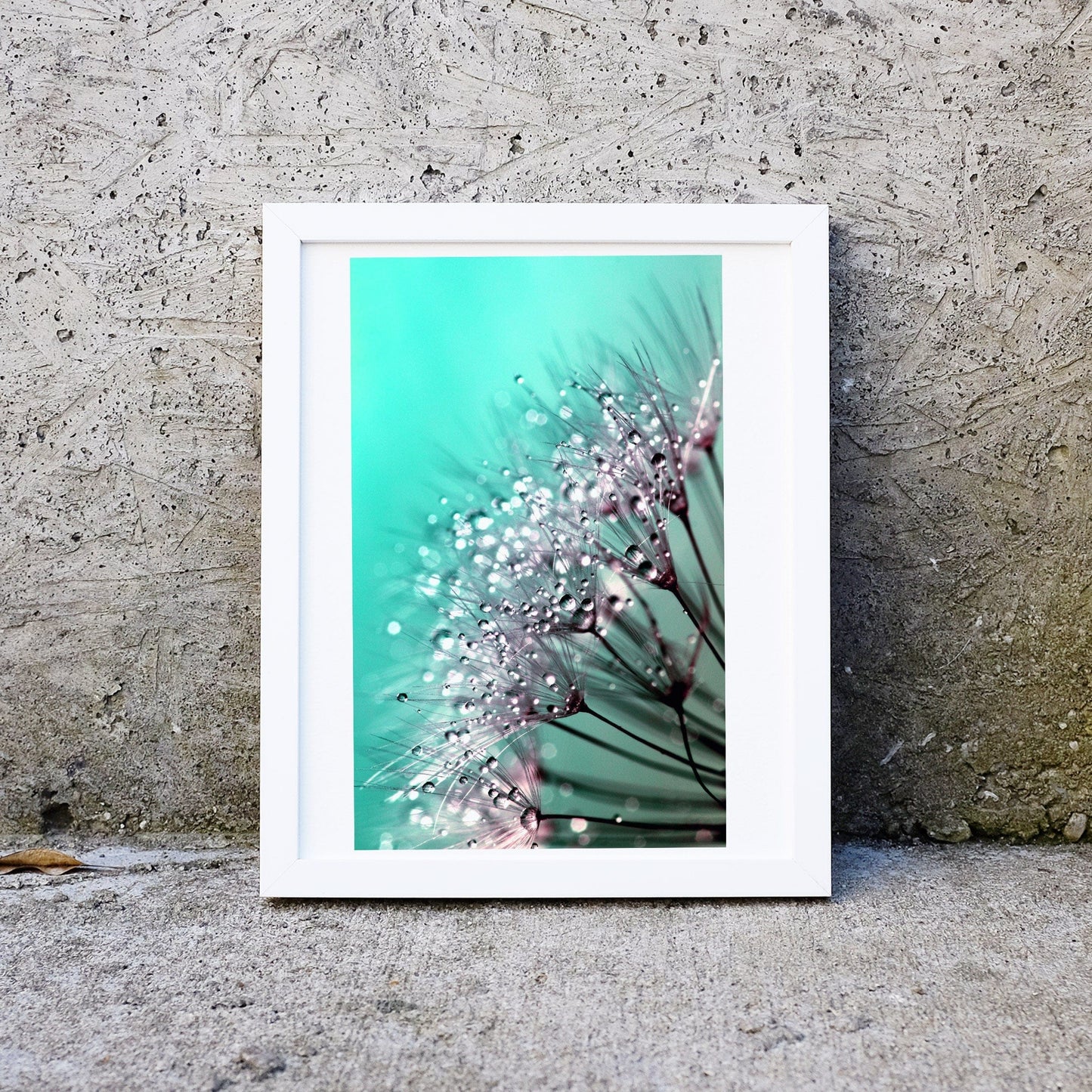 Digital Download Blue Dandelion Macro Photography Printable