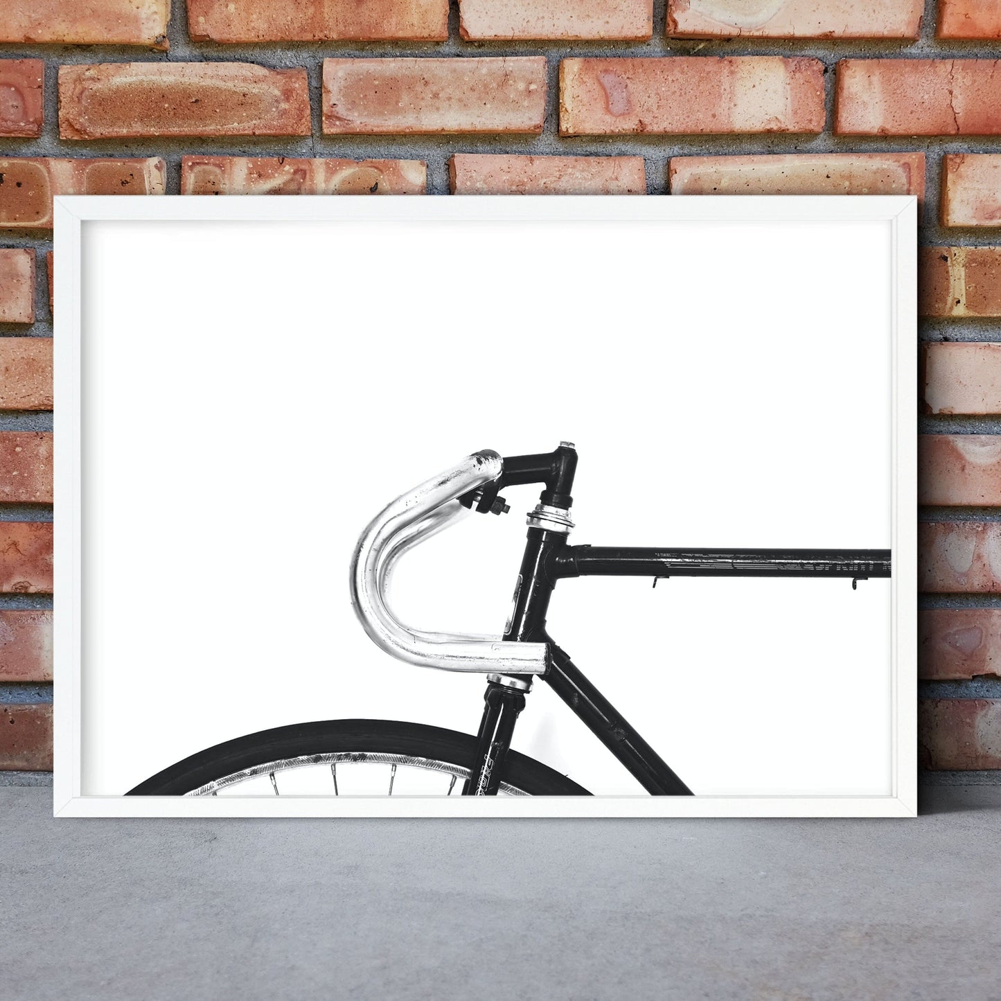 Digital Download, Black and White Bicycle photography printable