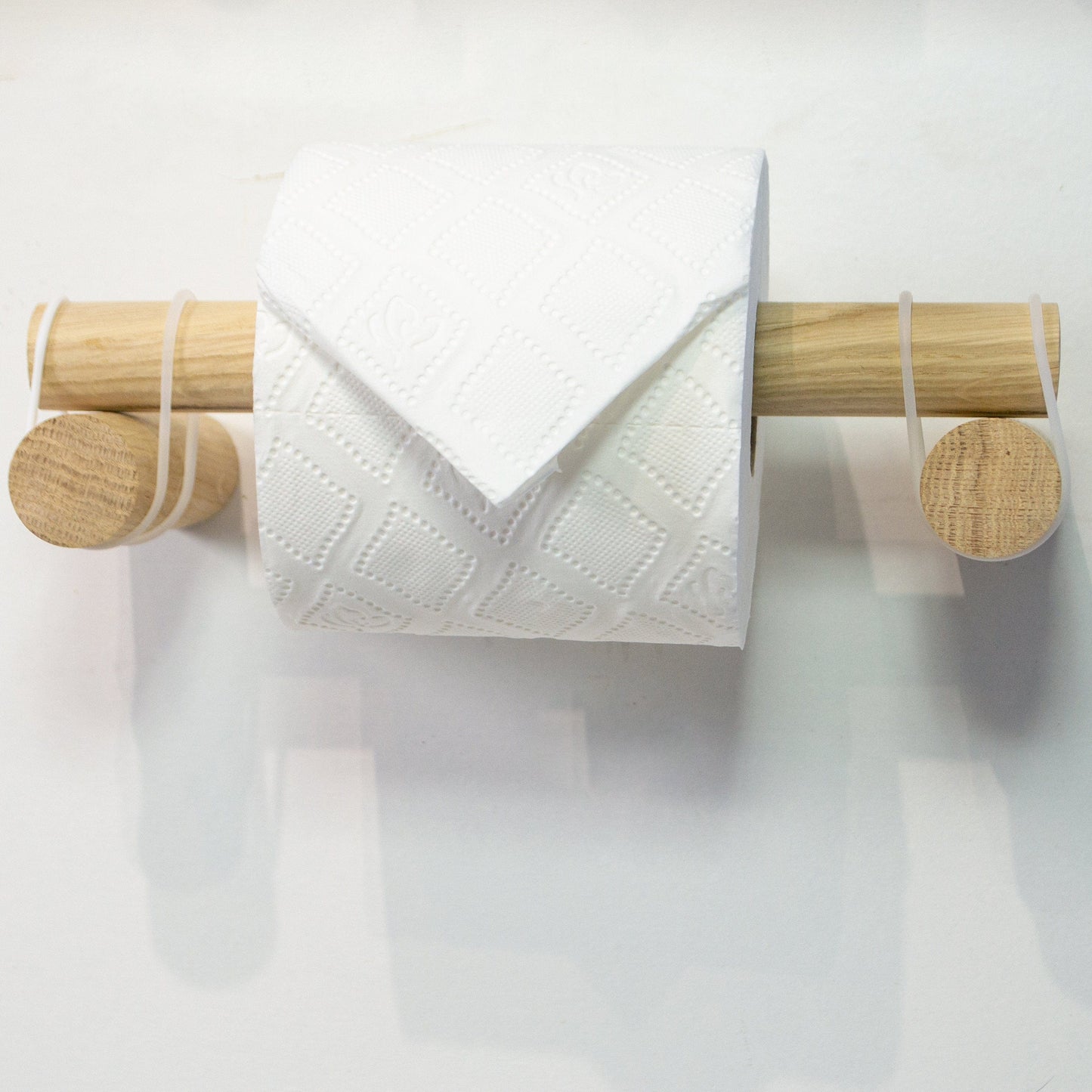 Wooden Toilet Roll Holder, minimal wall mount toilet paper holder