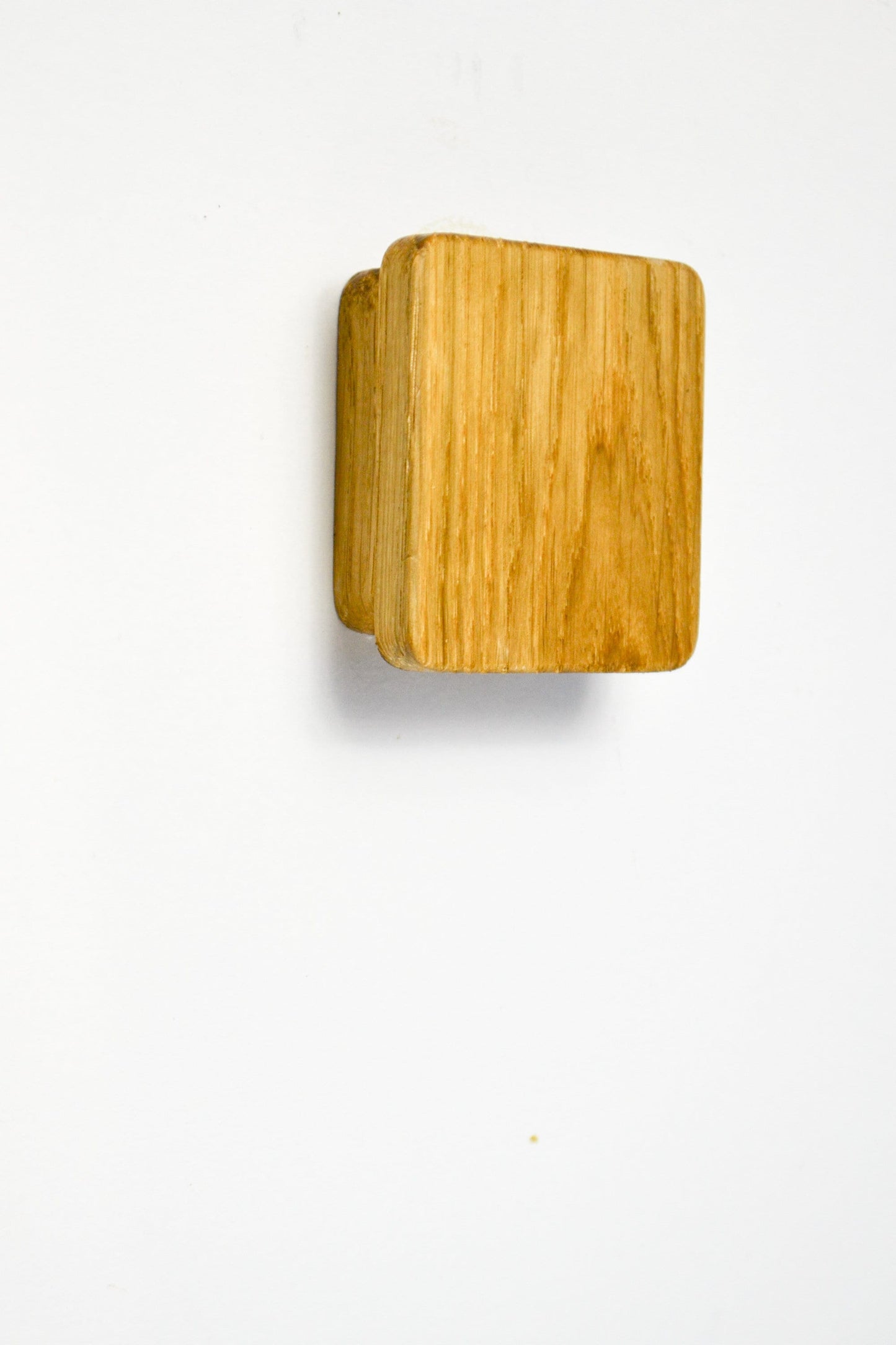 Square wooden pull handle, Minimalist handle Modern cabinet pull