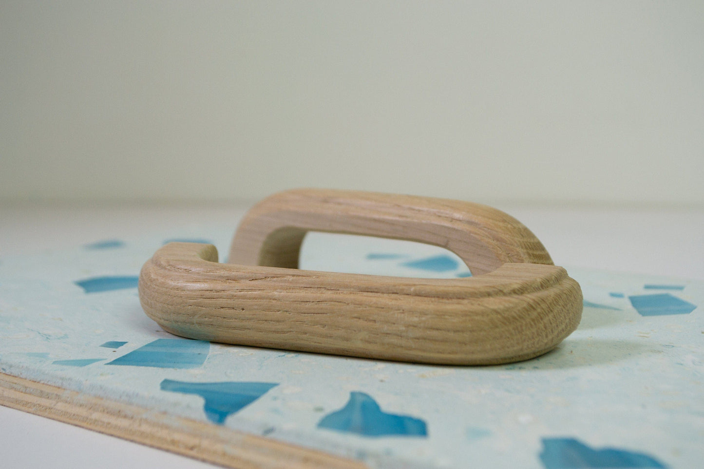 Oak D Handles, wooden cupboard handles, kitchen pull handles