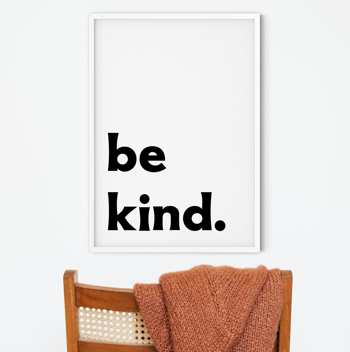 Framed be kind print, Kitchen quote prints, positive quote prints quote prints
