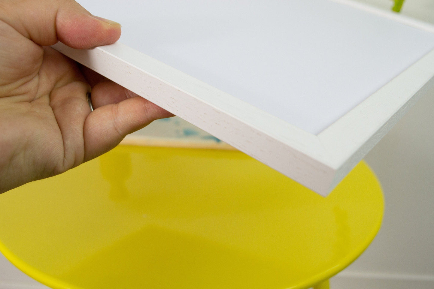 Large white A2 picture frame, A2 white photo frame, white wooden frame