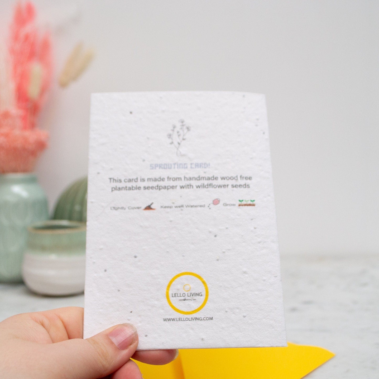 Easter Bunny Plantable Seed Paper Card