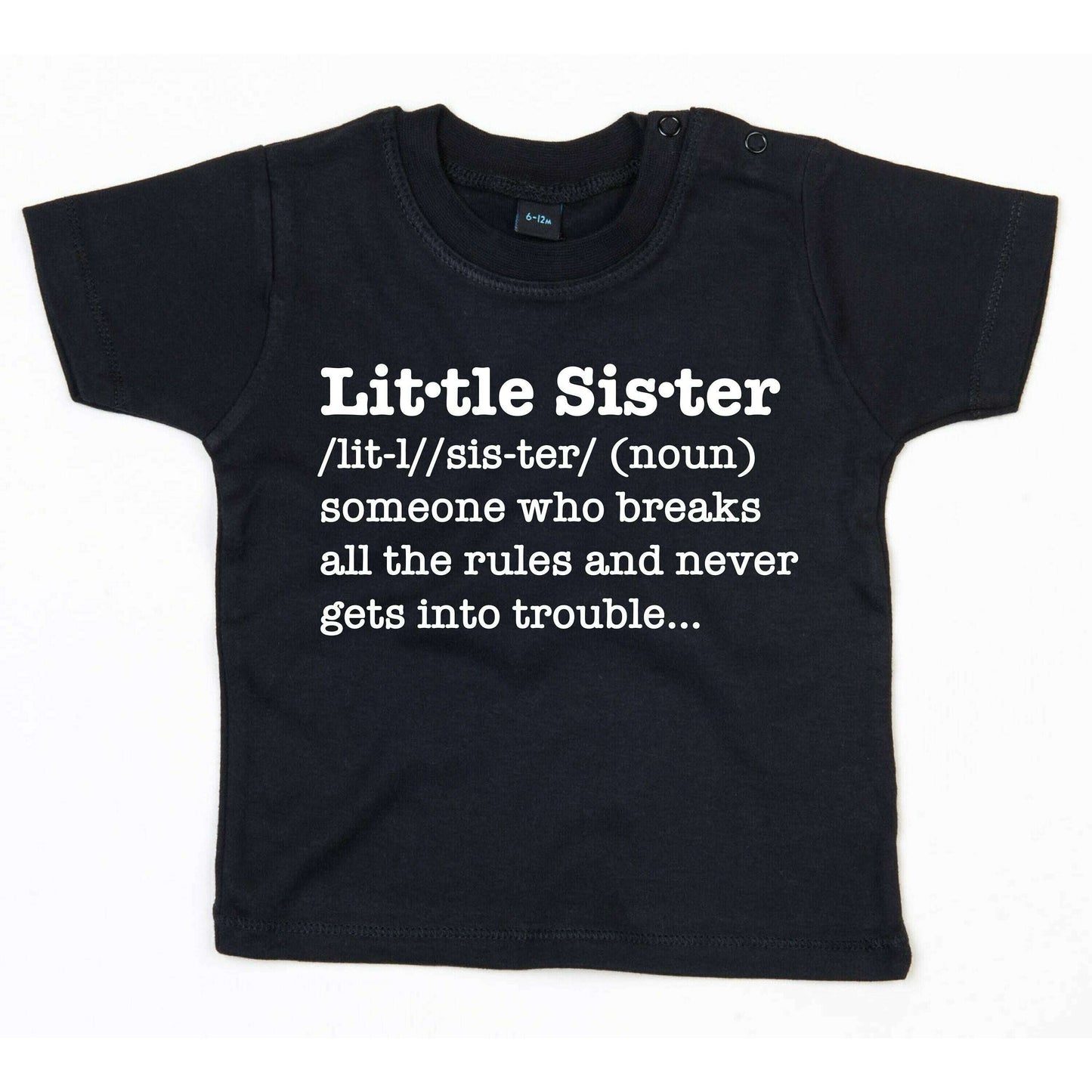 Big Brother And Little Sister Definition T Shirt Set, Sibling Matching Clothing, New sister sibling announcement shirt funny kids tee
