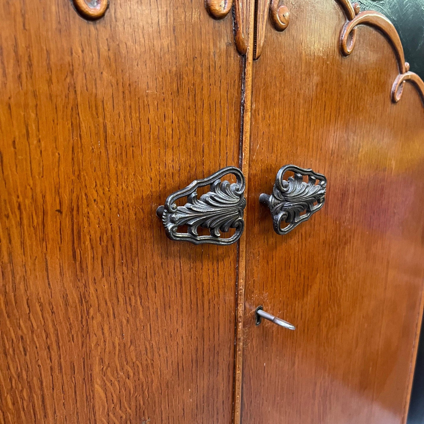 Large Upcycled hand painted vintage wardrobe