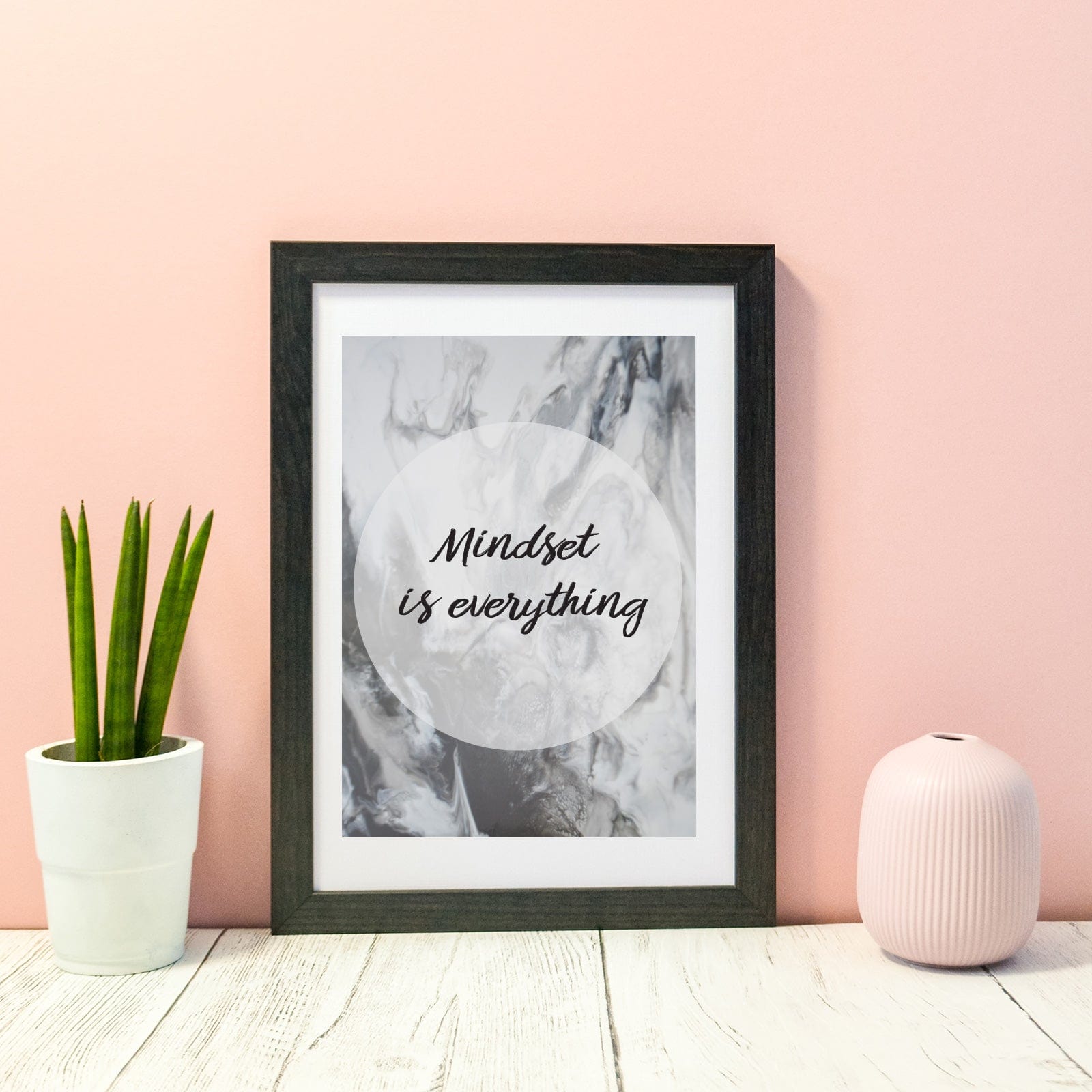 Mindset is everything inspirational quote print Quote Prints