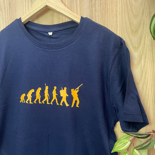 Darwin’s Evolution of Hunter unisex T Shirt, minimalist T Shirt,