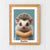 Baby Hedgehog print, animal personalised nursery prints