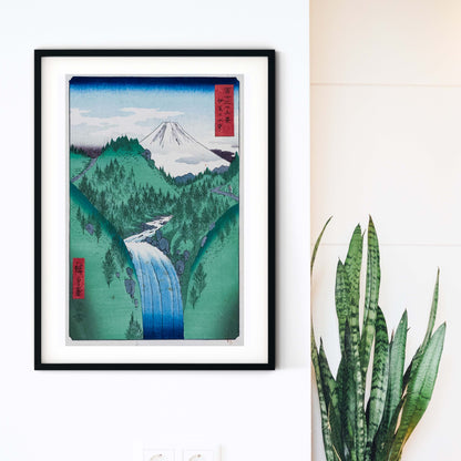 Japanese Mountain Art, Japanese Posters Ukiyo e Art Hiroshige Print Japanese Art Print