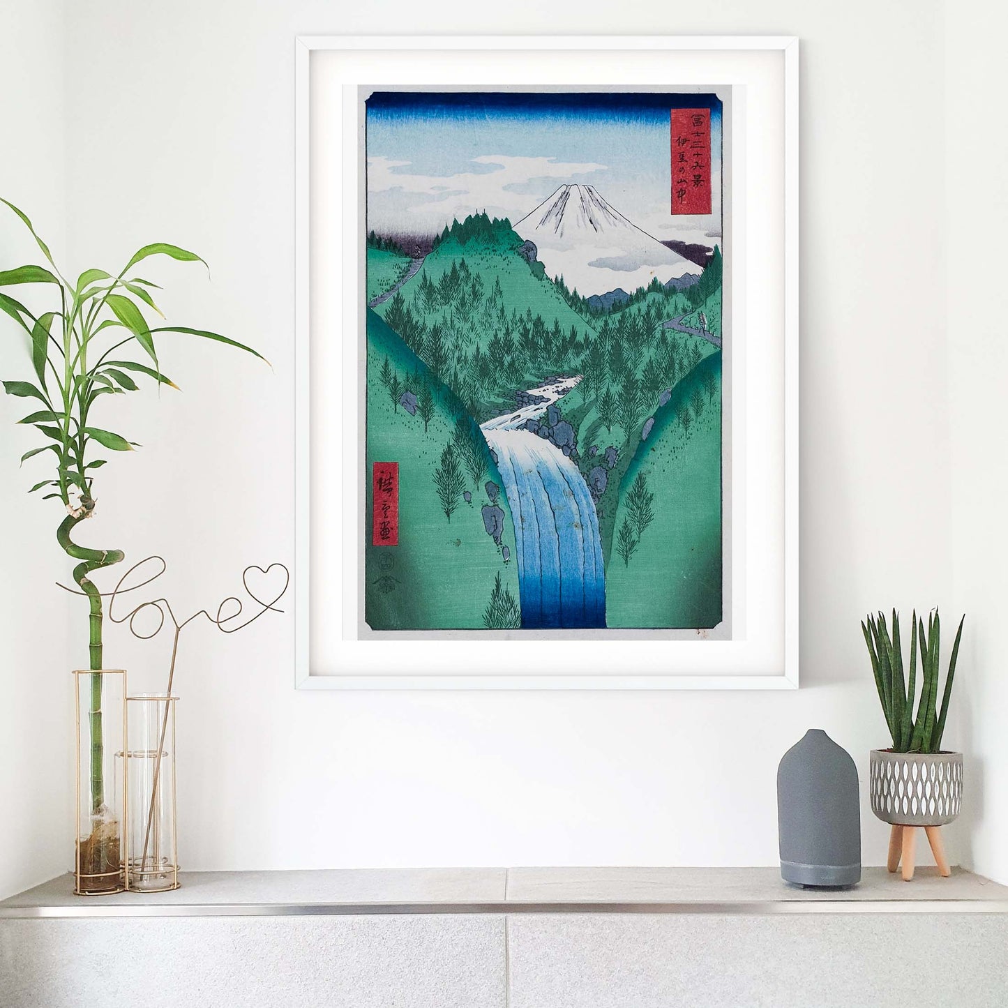 Japanese Mountain Art, Japanese Posters Ukiyo e Art Hiroshige Print Japanese Art Print