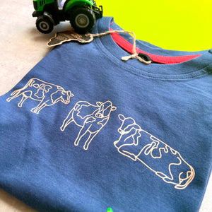 Line Art Cow Shirt, Farmer T Shirt, young farmer farm shirts