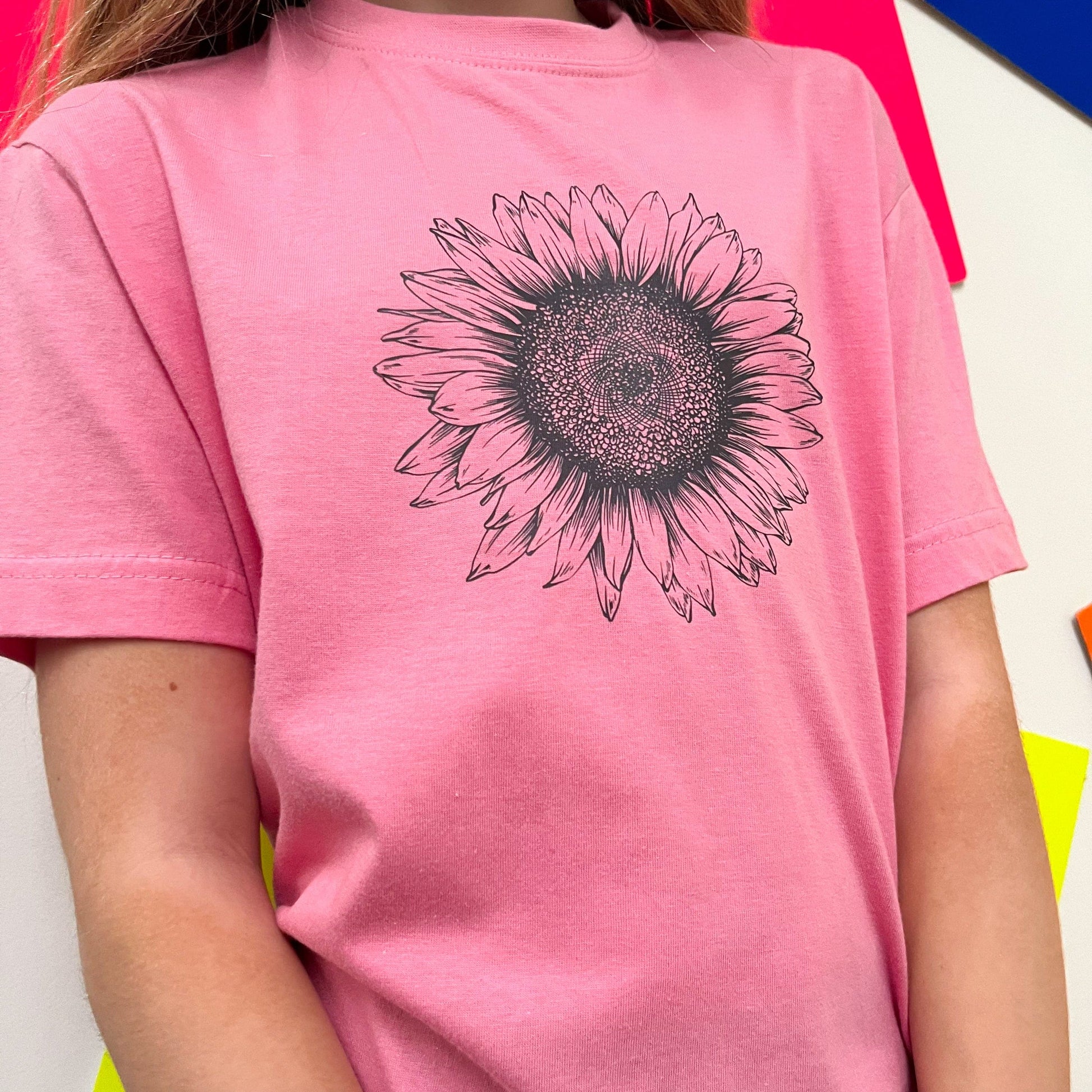 Women's Sunflower T Shirt, sunflower top floral t shirt