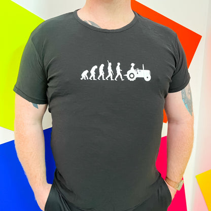 Darwin’s Evolution of Farmer unisex T Shirt, farm Shirts