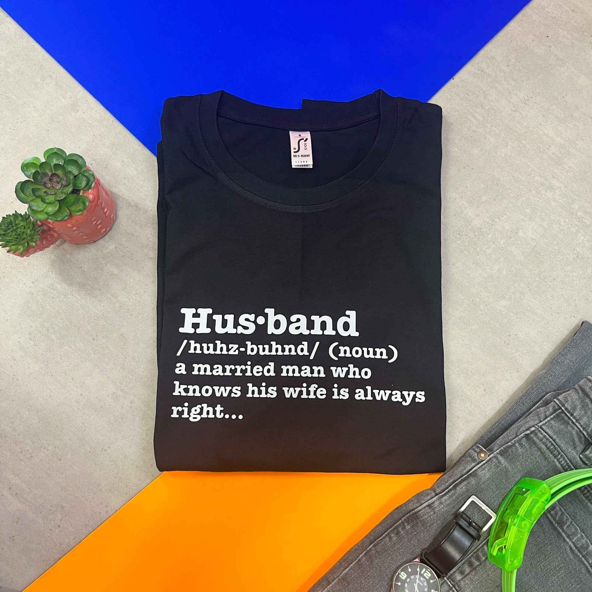 Husband definition T Shirt for Men, Hubby t shirt anniversary gift