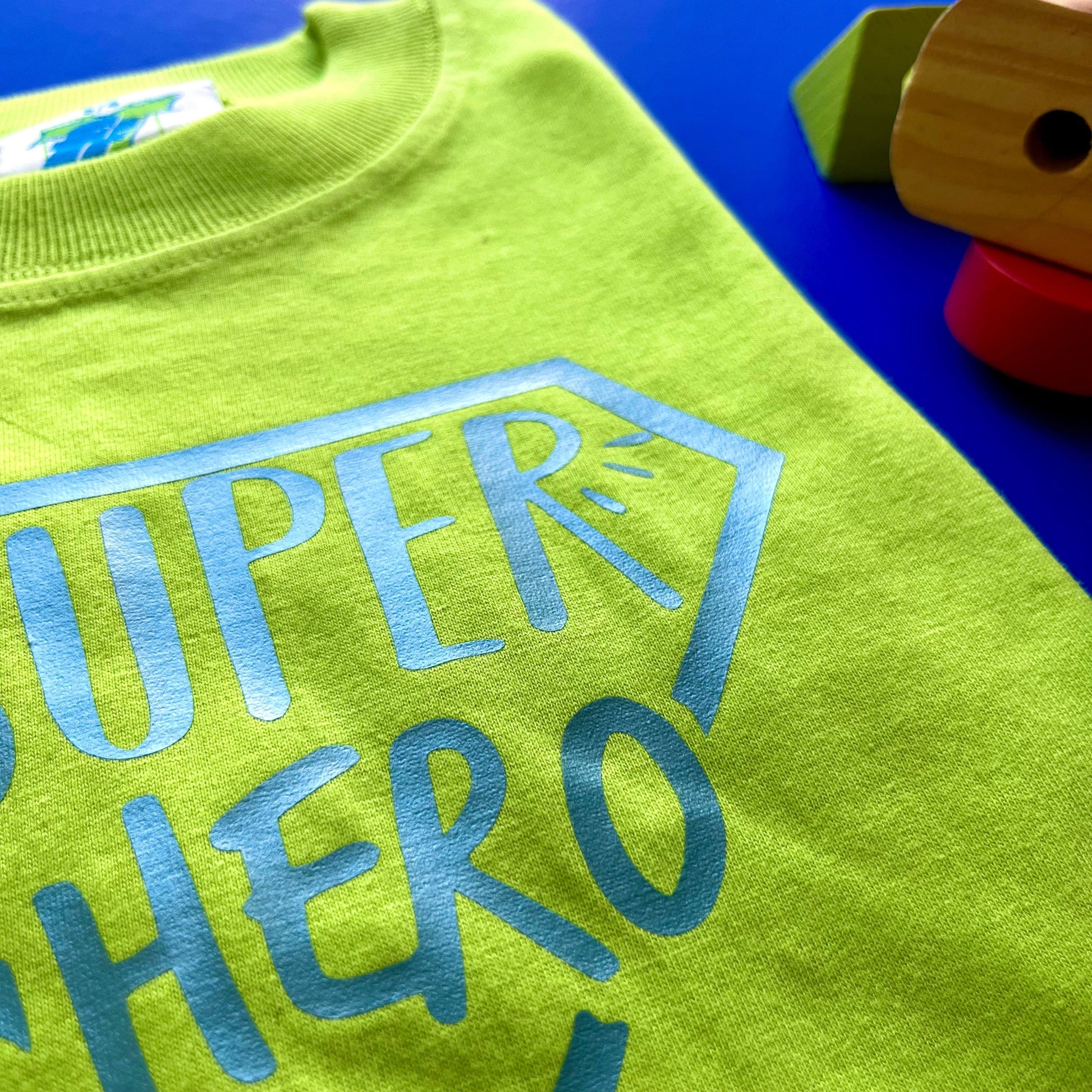 Metallic Superhero T Shirts, super hero shirts for boys, girls or teens