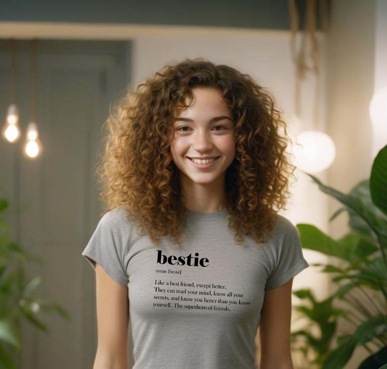 Bestie meaning definition T Shirt, best friend womens t shirt