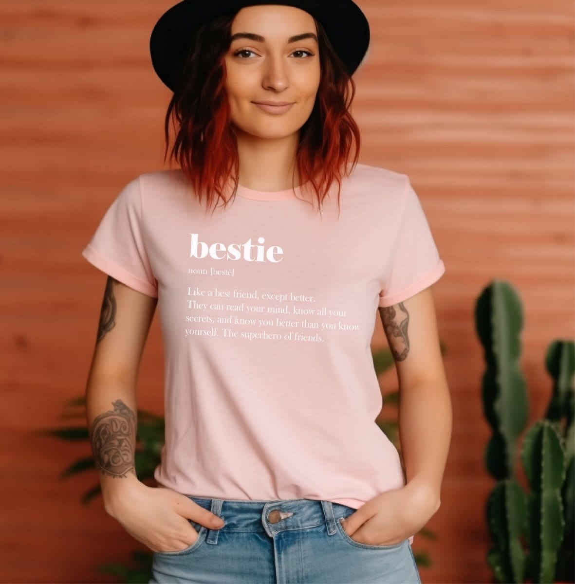 Bestie meaning definition T Shirt, best friend womens t shirt