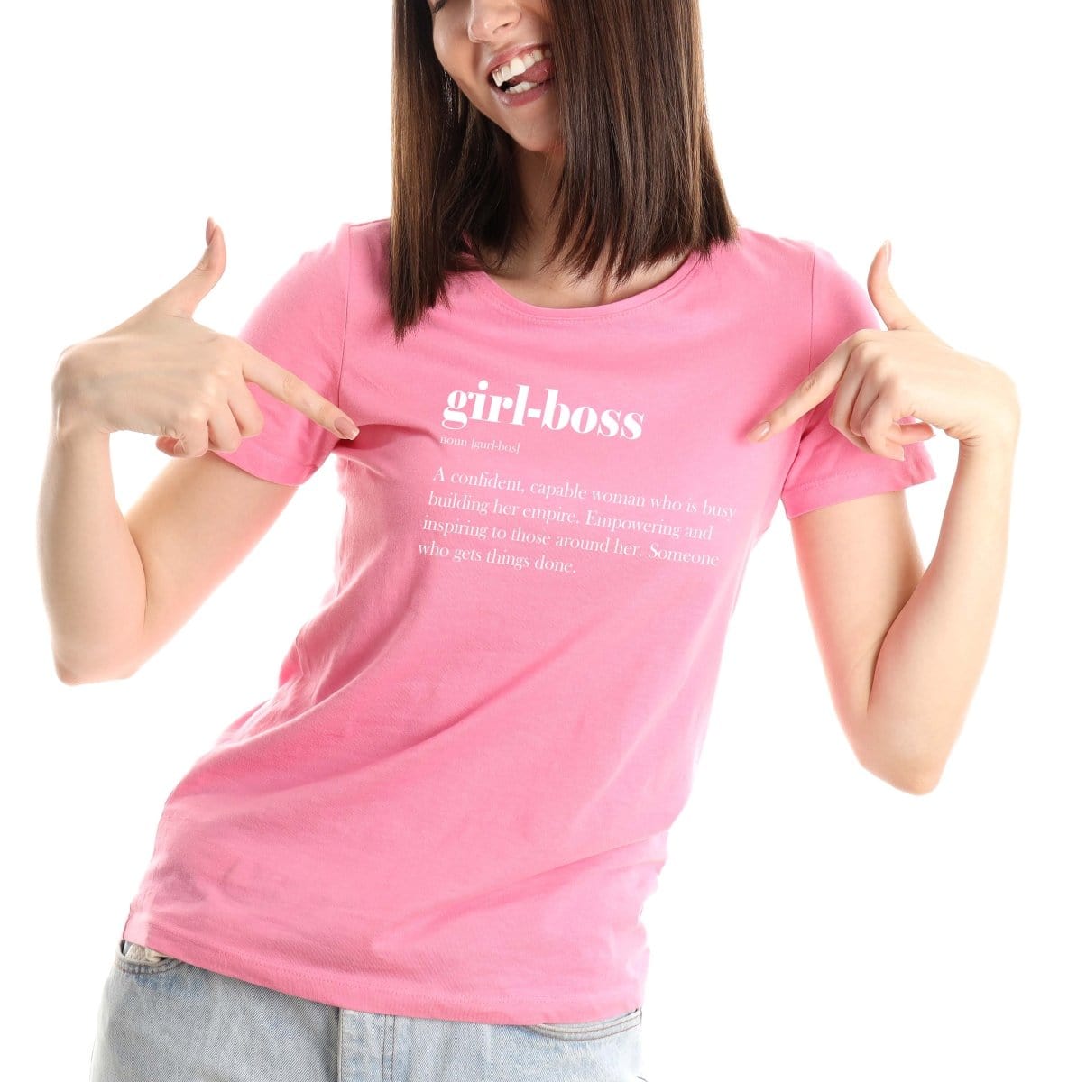 Girlboss meaning definition T Shirt, girl boss womens t shirt