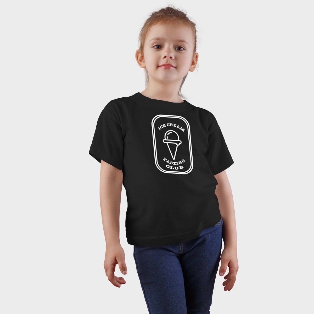 Kids t shirt with Ice Cream Tasting Club logo Ice cream t shirt