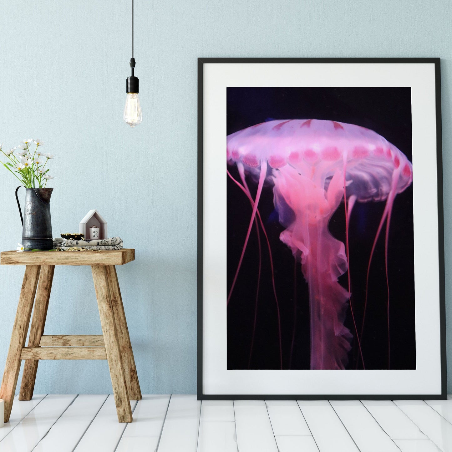 Set of 6 marine fish print jellyfish print and marine prints, gallery wall set