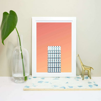 Architecture photo framed print, modern urban city photography Photography Prints