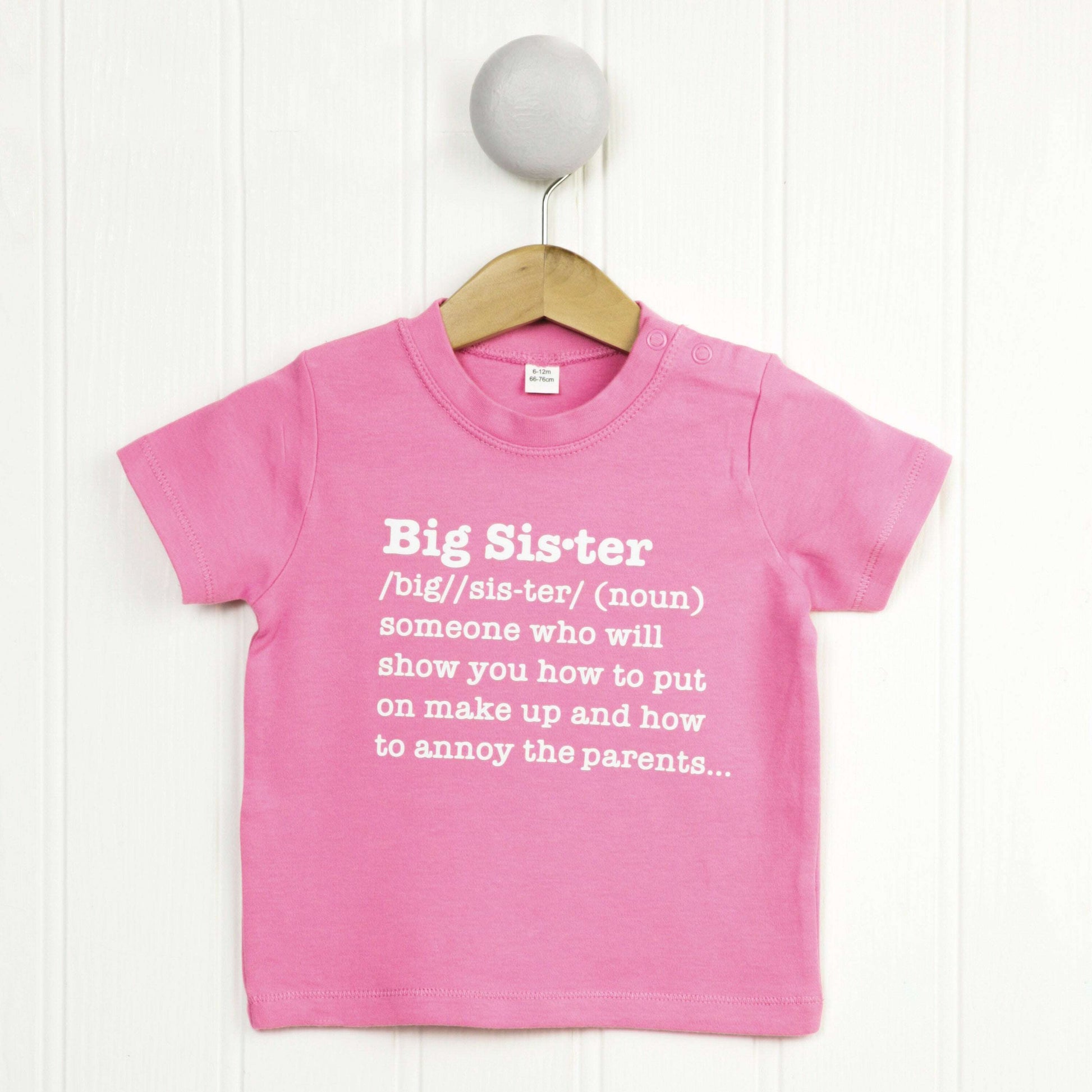 Big Sister Funny Definition T Shirt, Big sister Gift, Funny kids tee, cute kids shirt, cute kids clothes, girls sibling t-shirt