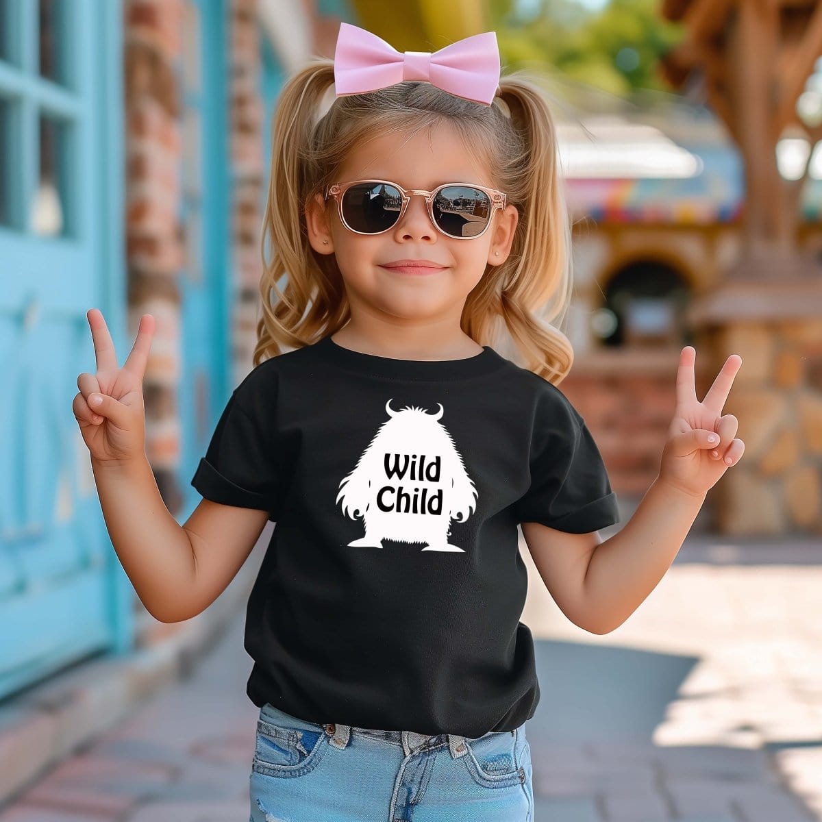 Wild t shirt, cute kids wild child monster t shirt