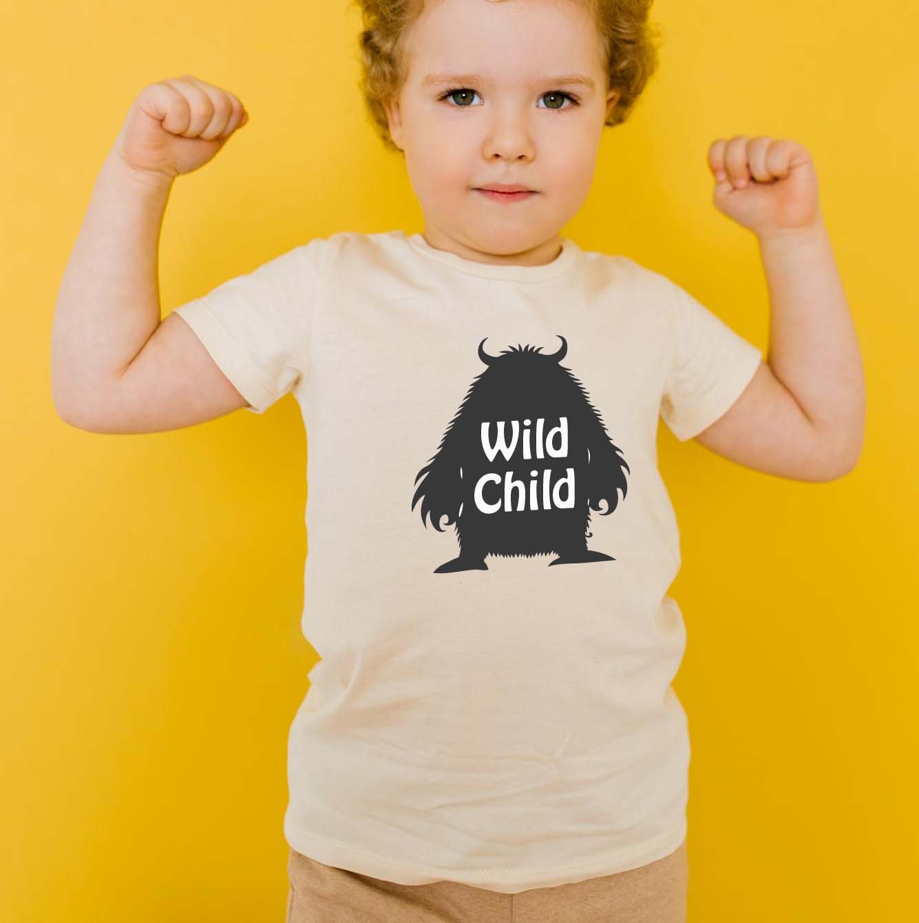 Wild t shirt, cute kids wild child monster t shirt