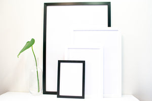 Tropical plant leaves minimalist photography print