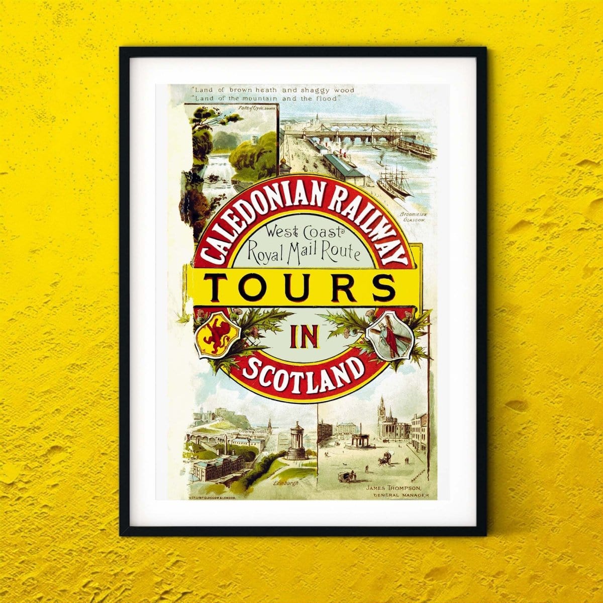 Caledonian Train travel posters, Vintage Travel Poster UK
