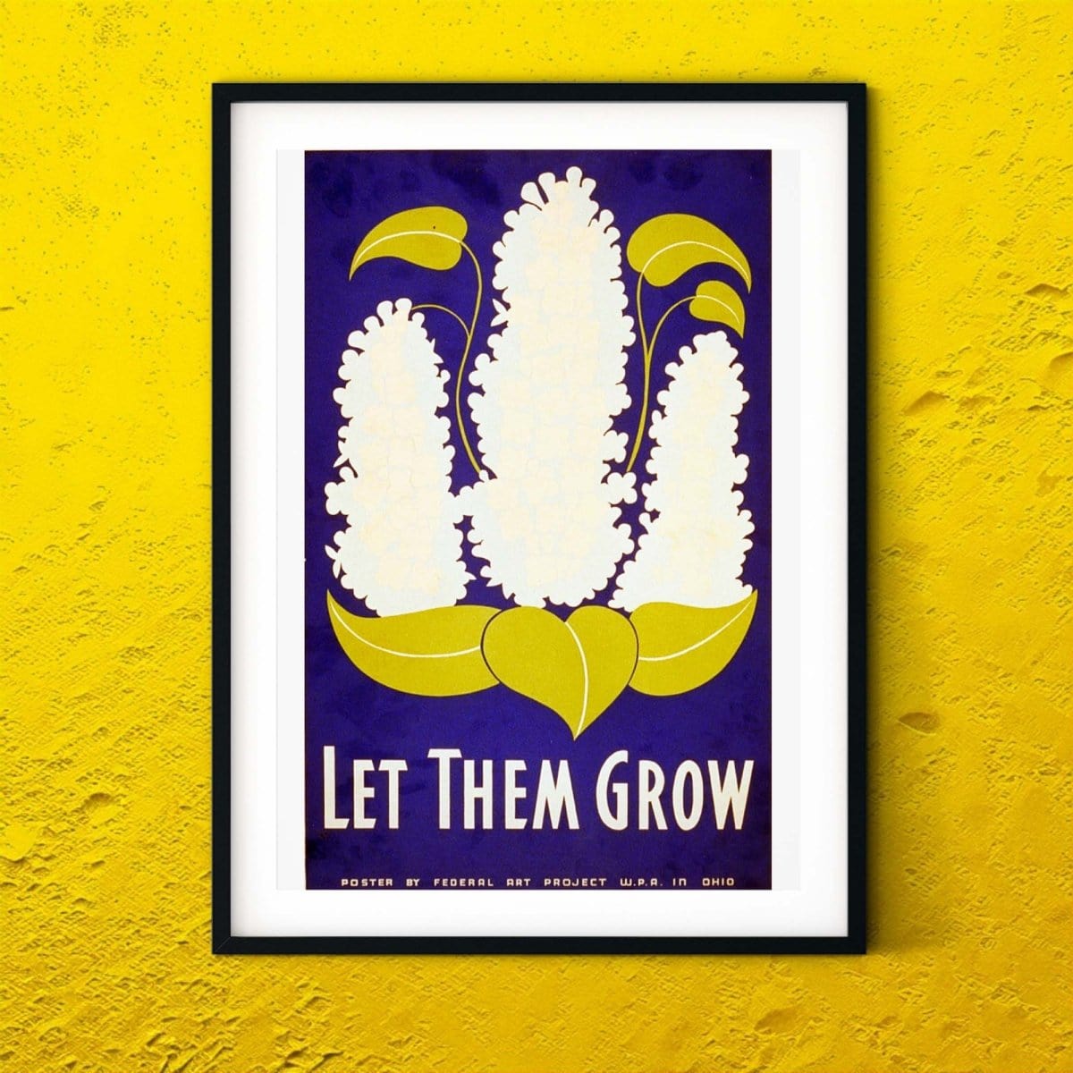 Let them Grow Advertising Print, WPA kitchen print