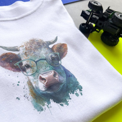 Baby Highland Cow Shirt, Highland cow t shirt cute kids shirt