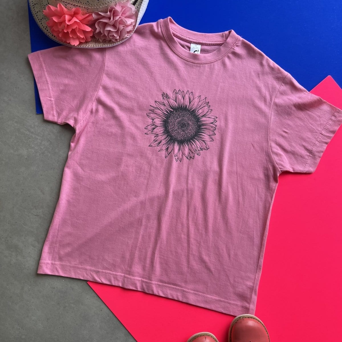 Kids Sunflower T Shirt, country girls sunflower top cute girls t shirt