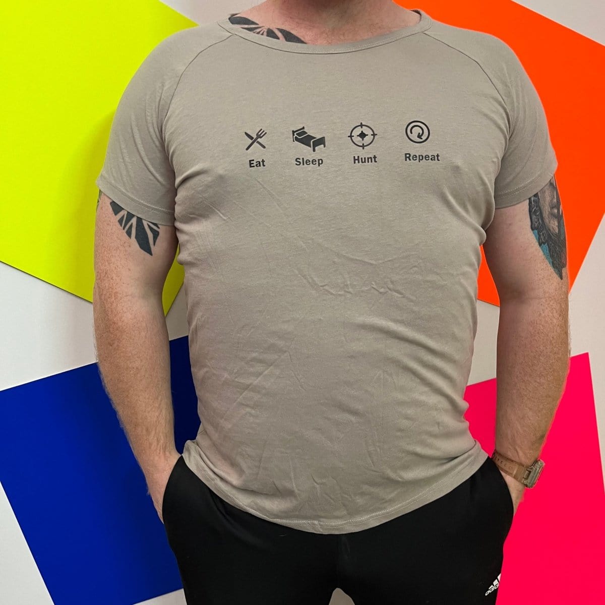 Eat sleep hunt repeat unisex T Shirt, minimalist T Shirt,