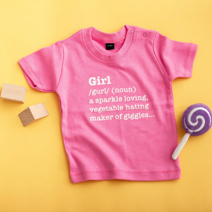 Girl Funny Definition T Shirt, girls tee Gift, cute toddler shirt, one two year old cute kids clothes, sibling t shirt