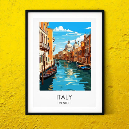 Italy Venice modern travel print graphic travel poster