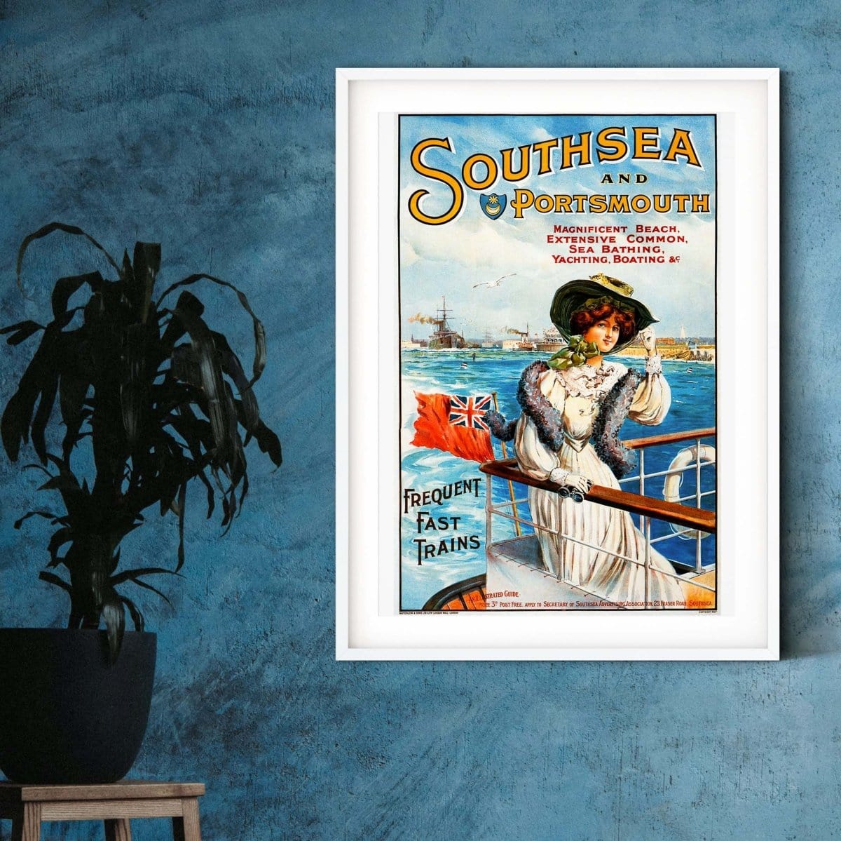 Southsea Train travel posters, Vintage Travel Poster UK